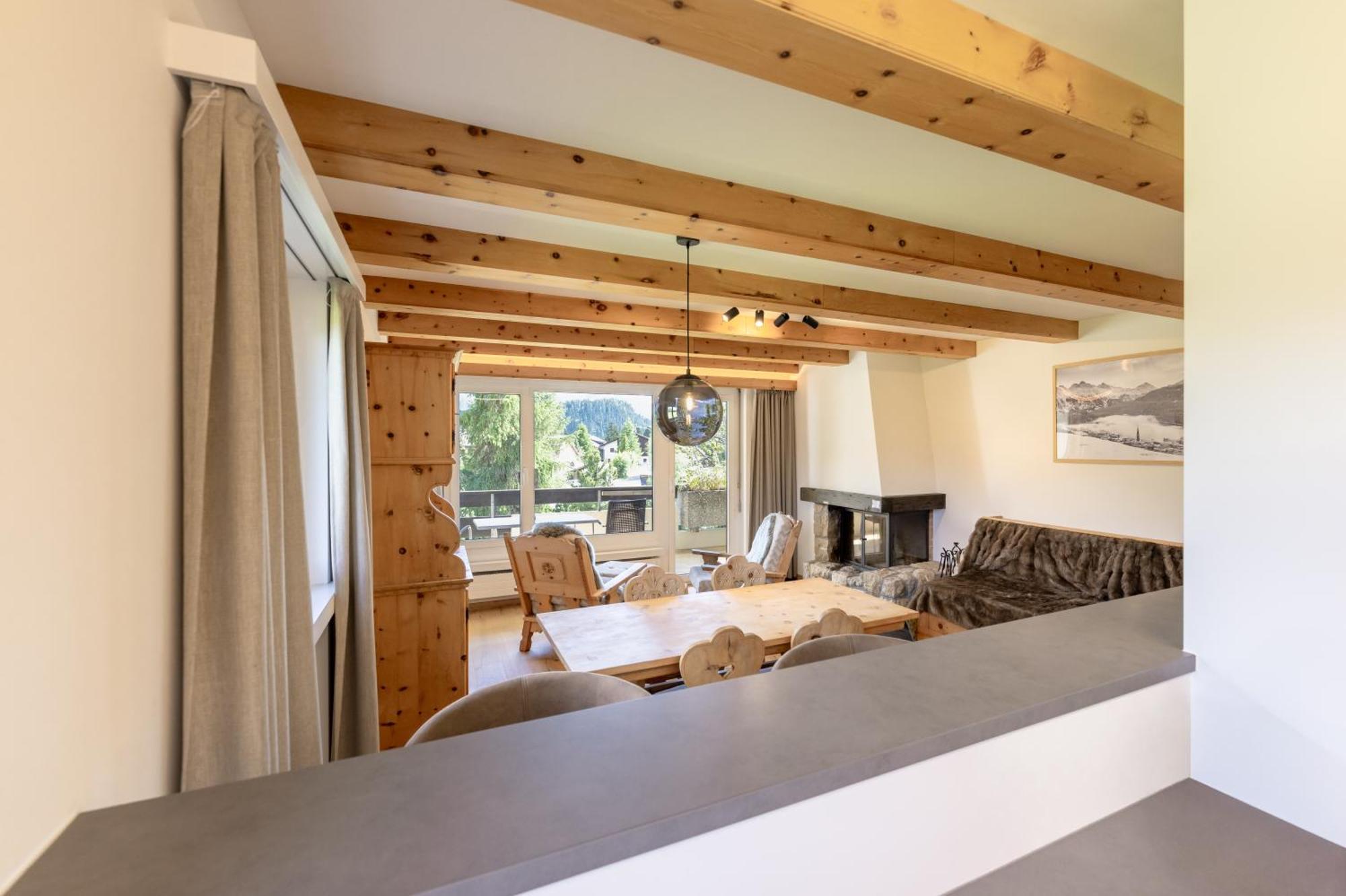 Cosy Apartment Facing Piz Rosatsch St. Moritz Luaran gambar